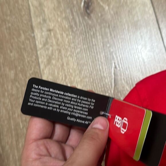 NWT Fersten Worldwide Mens Red Adjustable Velcro Starship Snapback‎ Cap Hat - Picture 8 of 8